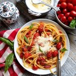 Putting together seafood from the area and cheeses from Italy